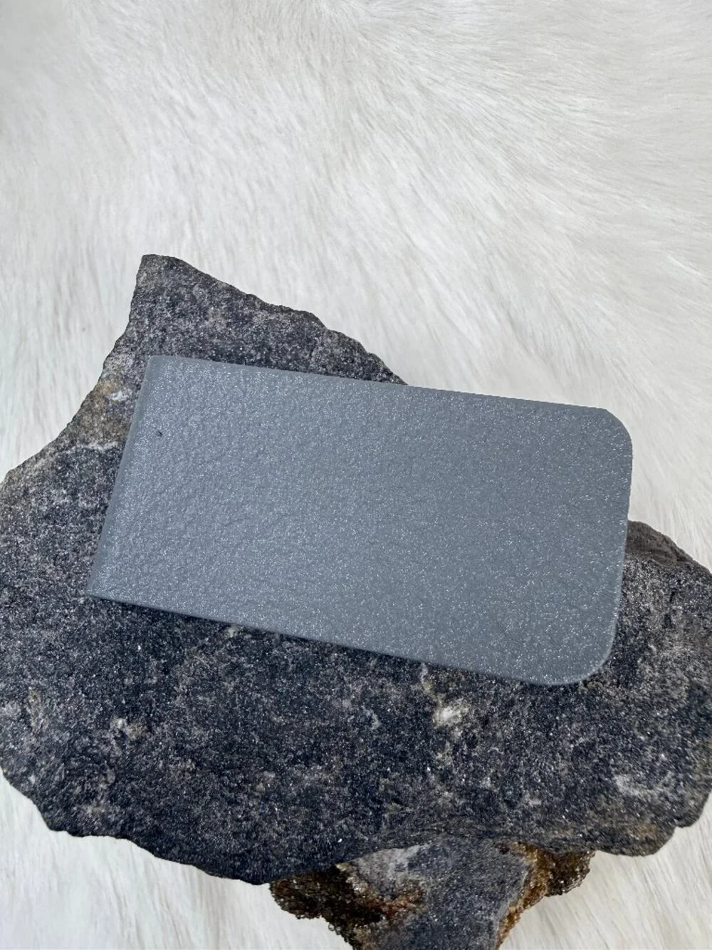 Vintage Hadley Gray Textured Money Clip 2
